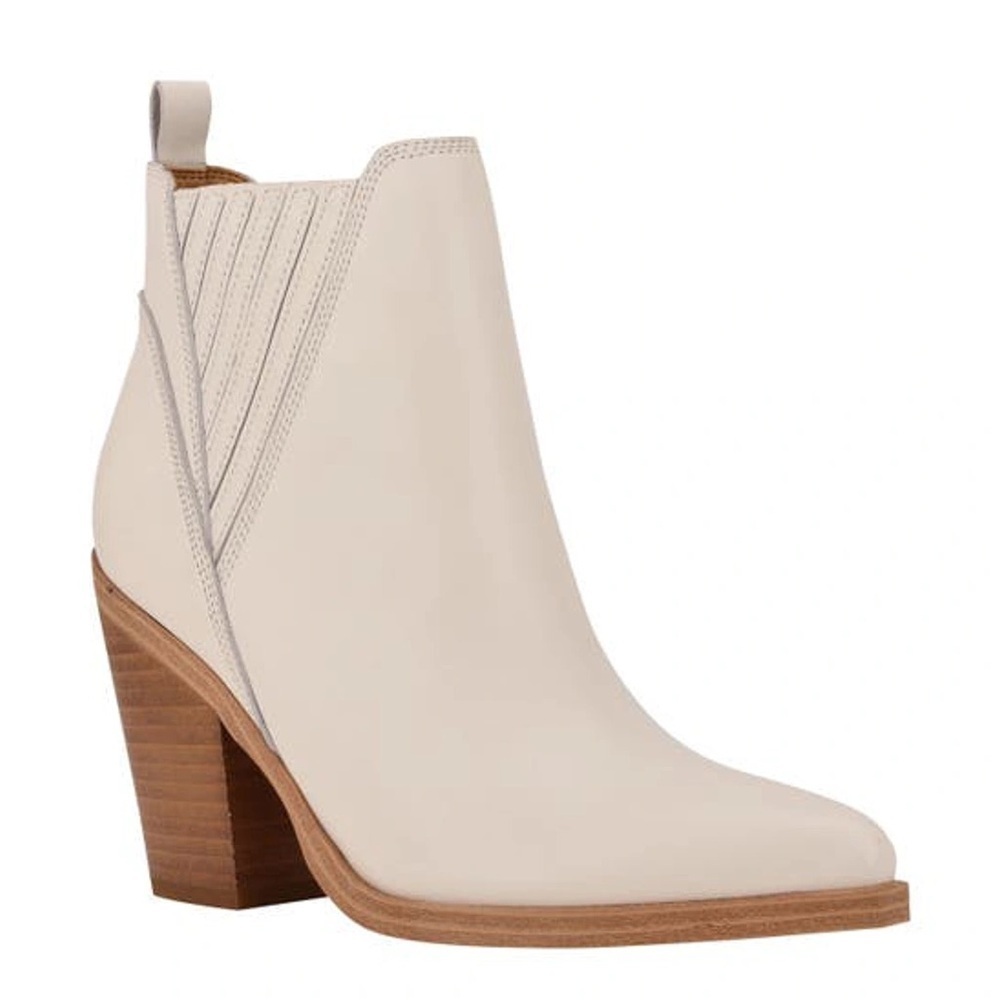 Marc Fisher Gadri Pointed Toe Bootie Natural Leather NWT 7